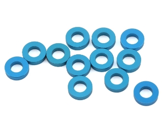 Picture of 1UP Racing 3x6mm Precision Aluminum Shims (Blue) (12) (1.5mm)