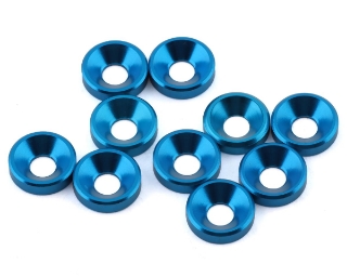 Picture of 1UP Racing 3mm Countersunk Washers (Blue) (10)