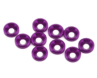 Picture of 1UP Racing 3mm Countersunk Washers (Purple) (10)