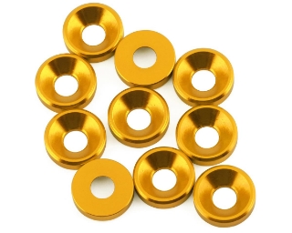 Picture of 1UP Racing 3mm Countersunk Washers (Gold) (10)