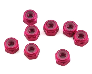 Picture of 1UP Racing 3mm Aluminum Locknuts (Pink) (8)