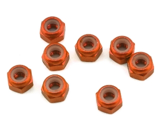 Picture of 1UP Racing 3mm Aluminum Locknuts (Orange) (8)