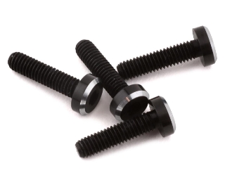 Picture of 1UP Racing 3x12mm UltraLite Aluminum Perfect Center Screws (Black/Silver)