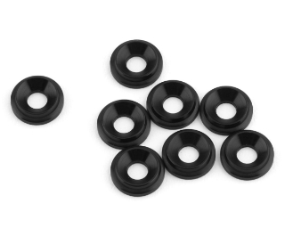 Picture of 1UP Racing 3mm LowPro Countersunk Washers (Black) (8)