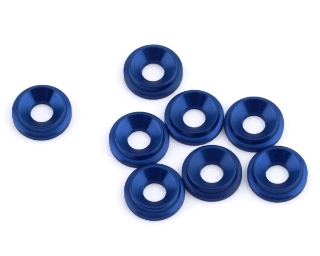 Picture of 1UP Racing 3mm LowPro Countersunk Washers (Dark Blue) (8)