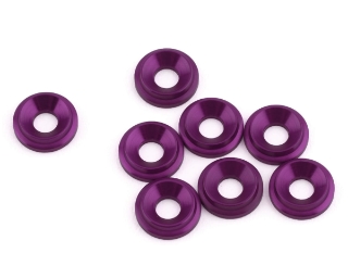 Picture of 1UP Racing 3mm LowPro Countersunk Washers (Purple) (8)