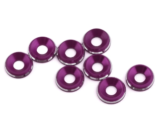 Picture of 1UP Racing 3mm LowPro Countersunk Washers (Purple Shine) (8)