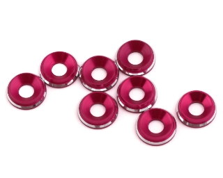 Picture of 1UP Racing 3mm LowPro Countersunk Washers (Hot Pink Shine) (8)