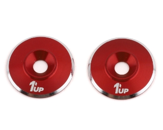 Picture of 1UP Racing 3mm LowPro Wing Washers (Red Shine) (2)