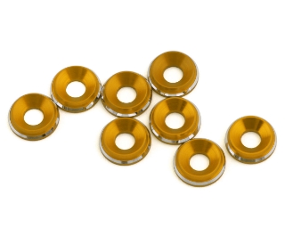 Picture of 1UP Racing 3mm LowPro Countersunk Washers (Gold Shine) (8)