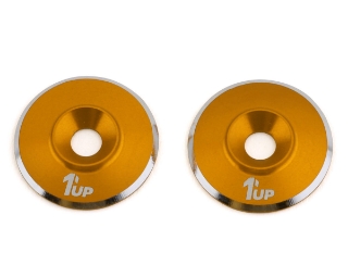 Picture of 1UP Racing 3mm LowPro Wing Washers (Gold Shine) (2)