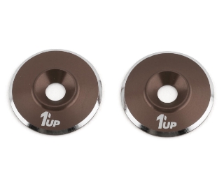 Picture of 1UP Racing 3mm LowPro Wing Washers (Gunmetal Shine) (2)