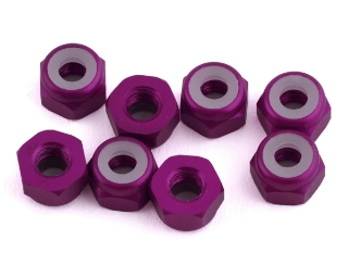Picture of 1UP Racing 3mm Aluminum Locknuts (Purple) (8)