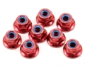 Picture of Kyosho 4x5.6mm Steel Flanged Locknut (Red) (8)