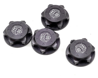 Picture of Tekno RC Aluminum 17mm Serrated Fine Thread Wheel Nut (Gun Metal) (4)