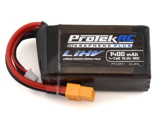 Picture of ProTek RC 4S 90C Si-Graphene + HV LiPo Battery w/XT60 Connector (15.2V/1400mAh)