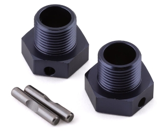 Picture of Tekno RC ET48 2.0 Aluminum 17mm Hex Wheel Hub Set (Gun Metal) (2) (+2mm Offset)