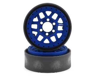 Picture of Vanquish Products KMC XD229 Machete V2 1.9" Beadlock Crawler Wheels (Blue) (2)