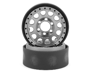 Picture of Vanquish Products Method 105 1.9" Beadlock Crawler Wheels (Silver/Black) (2)