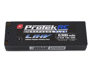 Picture of ProTek RC 2S 120C Low IR Si-Graphene + HV LCG LiPo Battery (7.6V/6300mAh)