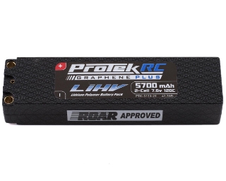 Picture of ProTek RC 2S Slim 120C Low IR Si-Graphene + HV LiPo Battery (7.6V/5700mAh)