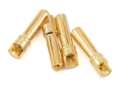 Picture of ProTek RC 4.0mm "Super Bullet" Solid Gold Connectors (4 Male)