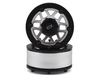 Picture of Incision KMC XD229 Machete 1.9 Plastic Beadlock Wheels (2) (Satin Silver)