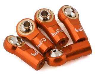 Picture of Yeah Racing 3mm Aluminum Threaded Rod Ends (Orange) (5) (Standard Thread)