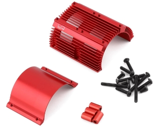 Picture of Yeah Racing Aluminum Motor Heat Sink (Red) (40.8mm Diameter)