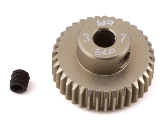 Picture of Yeah Racing 64P Hard Coated Aluminum Pinion Gear (37T)