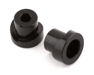 Picture of Yeah Racing Axial SCX10 III Aluminum 25T Micro Servo Saver Insert (Black) (2)