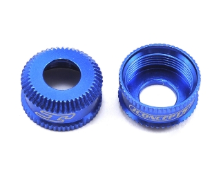Picture of JConcepts Fin Aluminum VCS Shock Bottom Cap (Blue) (2)
