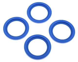 Picture of JConcepts Tribute Monster Truck Wheel Mock Beadlock Rings (Blue) (4)