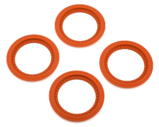Picture of JConcepts Tribute Monster Truck Wheel Mock Beadlock Rings (Orange) (4)