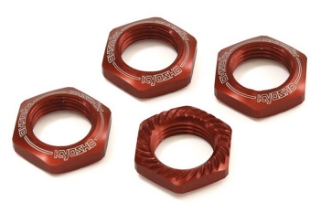 Picture of Kyosho 17mm 1/8 Serrated Wheel Nut (Red) (4)