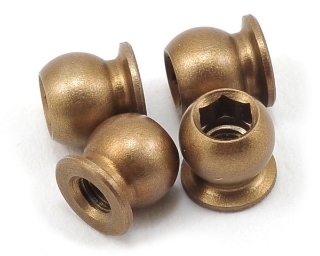 Picture of Yokomo Aluminum Lubricating Hard Coat Pivot Ball (4) (For Shock Mounts)