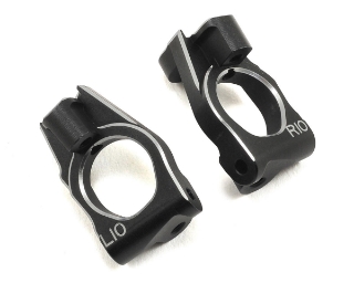 Picture of Yokomo Aluminum Front Steering Hub Carrier (Black) (2) (10°)