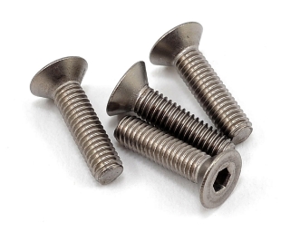 Picture of Yokomo 3x12mm Titanium Flat Head Screw (4)