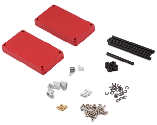 Picture of Yeah Racing 1/10 2 Tiered Metal Rolling Shop Cart Kit (Red)