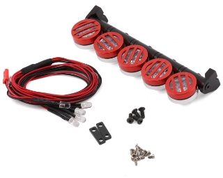 Picture of Yeah Racing 125mm Aluminum LED Light Bar w/5 Light Pods (Red)