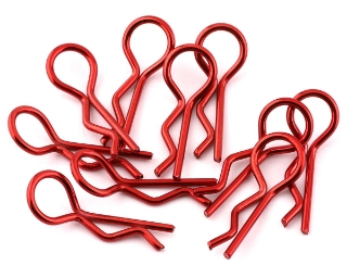 Picture of Yeah Racing Body Clips (Red) (10) (1/10 or 1/8 Scale)