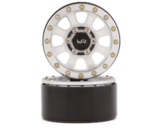 Picture of Yeah Racing 1.9" Aluminum 8-Spoke Beadlock Wheels w/12mm Hex (Silver) (2)