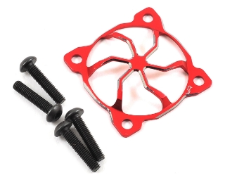 Picture of Yeah Racing 30x30mm "3D Whirlwind" Aluminum Fan Protector (Red)