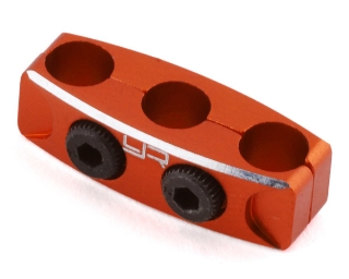 Picture of Yeah Racing 12-14AWG Aluminum Motor Wire Organizer Clamp (Orange)