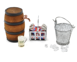 Picture of Yeah Racing Scale Crawler Camping Set w/Ice, Bucket, Coke, Crate, Barrel