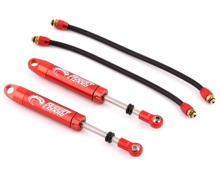 Picture of Yeah Racing Desert Lizard Piggyback Shocks w/Reservoir (Red) (2) (100mm)