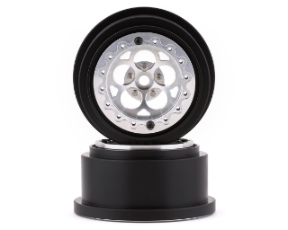 Picture of SSD RC 5 Hole Aluminum Rear 2.2/3.0” Drag Racing Beadlock Wheels (Silver) (2)