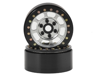 Picture of SSD RC Trail 1.9 Steel Beadlock Crawler Wheels (Silver) (2)