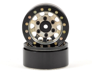 Picture of SSD RC D Hole 1.55" Steel Beadlock Crawler Wheels (Silver) (2)