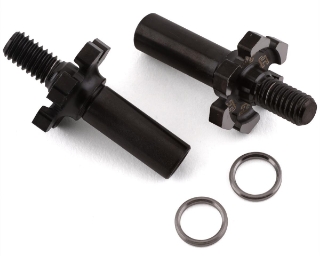 Picture of JConcepts RC10B6.3 Fin Titanium Flite Front Axles w/1mm Spacer (Black)